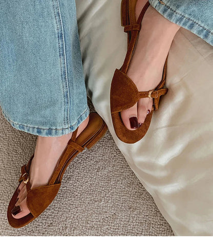 Bohemian Style Women's Summer Sandals – Open Toe Flat Beach Shoes for Vacation & Outdoor Wear