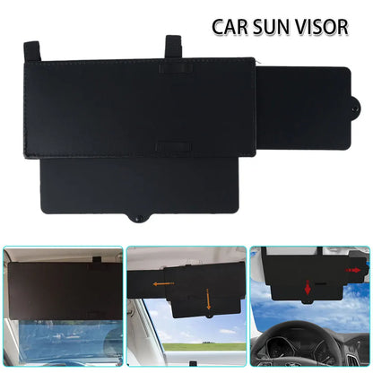 Car Sun Visor Extender - Sunshade Extension Board, Front Side Window Shade, Anti-Glare Shield Blocker for Car Interior Accessories