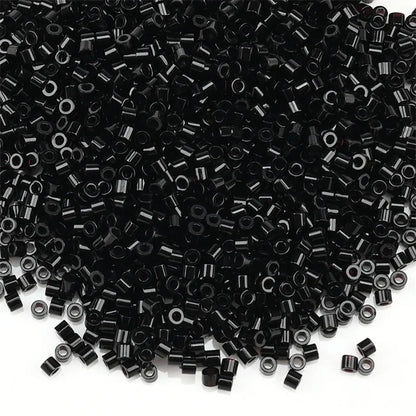 1000Pcs 1.6x1.3mm Japan Glass Seed Beads 11/0 – Cylindrical Loose Beads for DIY Statement Jewelry Making (5g Pack)