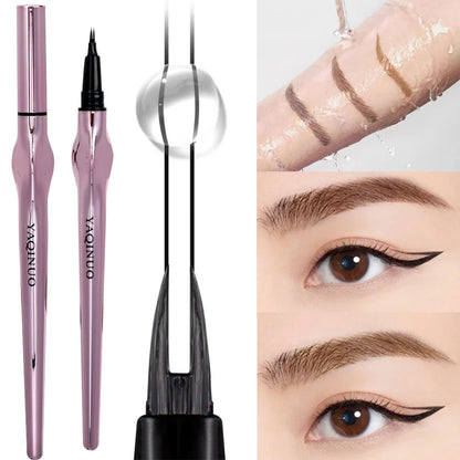 2Point Wild Eyebrow Pencil – Long-Lasting Waterproof Thin Liquid Tattoo Brow Pen with Easy Grip, Korean Makeup