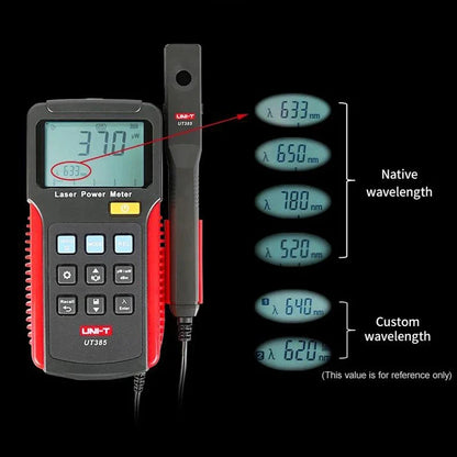 UNI-T UT385 Laser Power Meter - Precision Laser Power Analyzer with Data Logger & Split Sensor Design