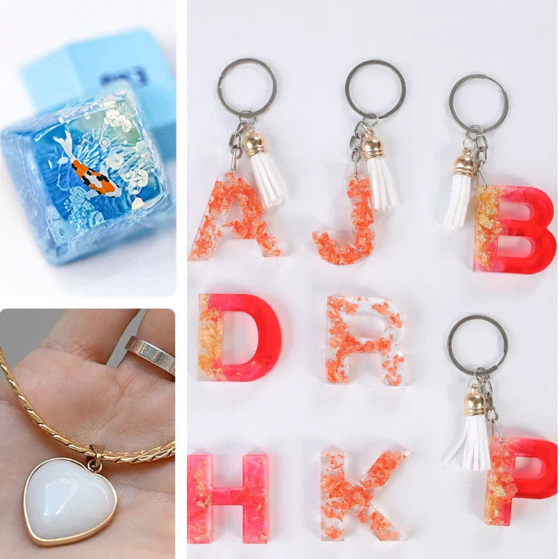 500/1000ml AB Epoxy Resin Glue Set – 1:1 High Adhesive Crystal Clear Resin for Jewelry Making & DIY Crafts
