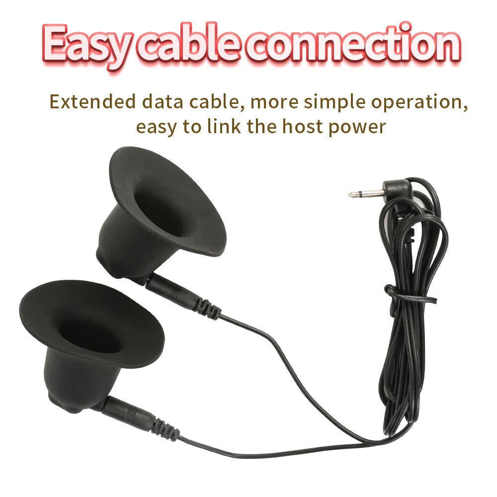 Electric Shock Nipple Clamps – Metal Breast & Clitoris Stimulator Clips for BDSM Bondage Massage (18+)