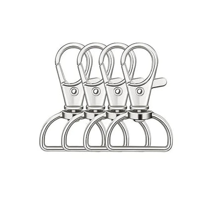 10pcs Metal Swivel Lobster Claw Clasp Hooks – Keychain Lanyard Snap Hooks for Crafting, Key Rings, Bags & Purse Accessories