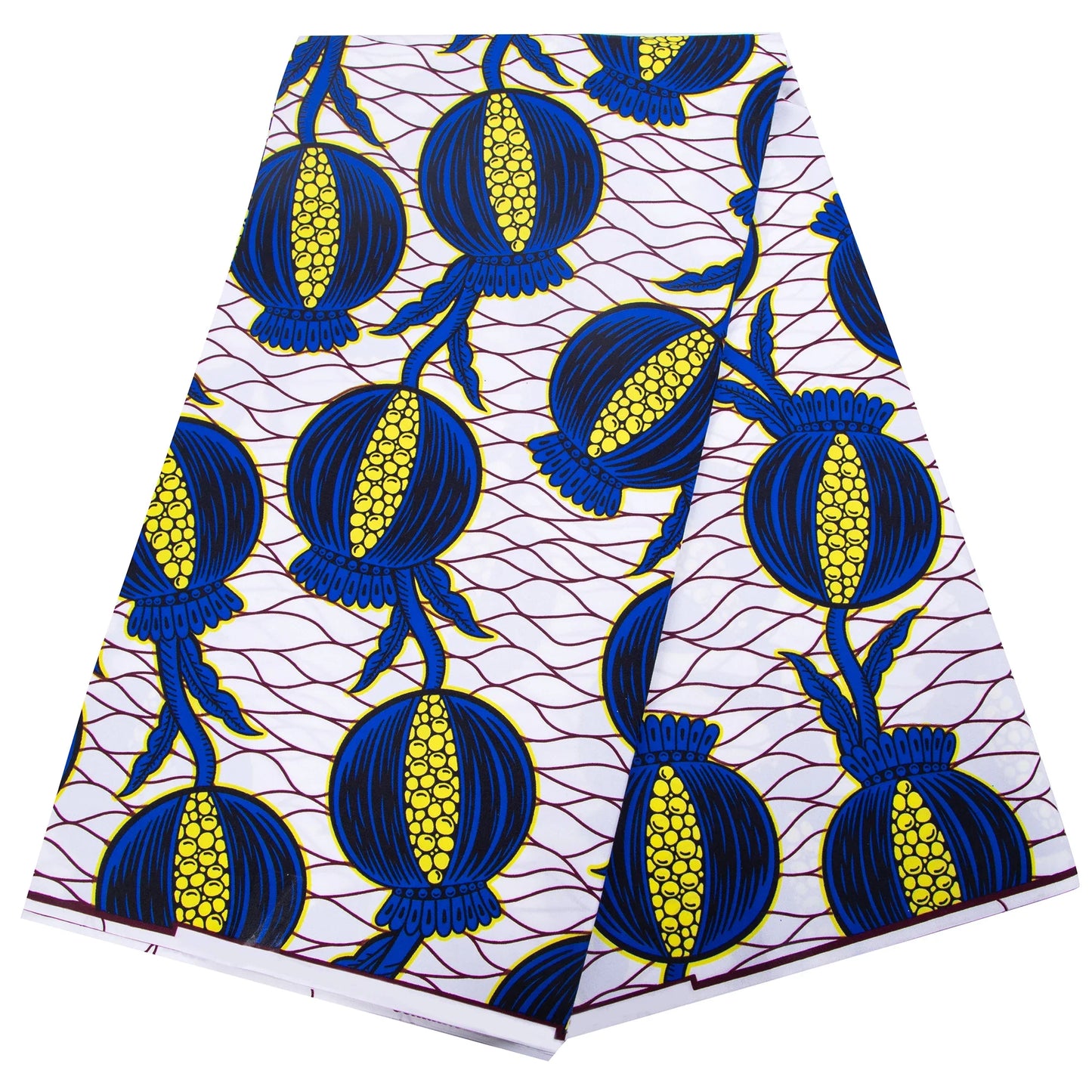 African Nigerian Batik Wax Print Fabric - High Quality Polyester Ankara Sewing Cloth A-7