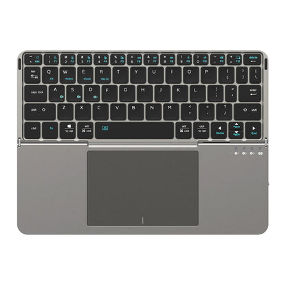 Foldable Bluetooth 5.0 Keyboard with Touchpad & Phone Holder for Phones, Tablets, PC – Multifunctional Portable Wireless Keyboard
