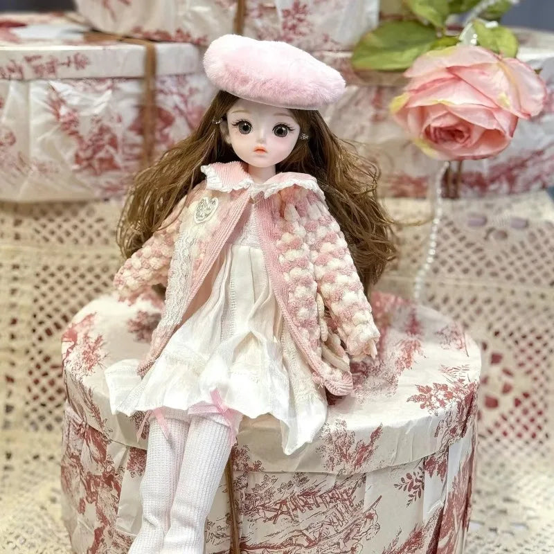 High-Value 30cm BJD Doll – 6-Point Jointed Princess Outfit Set for Girls, Birthday Gift Toy