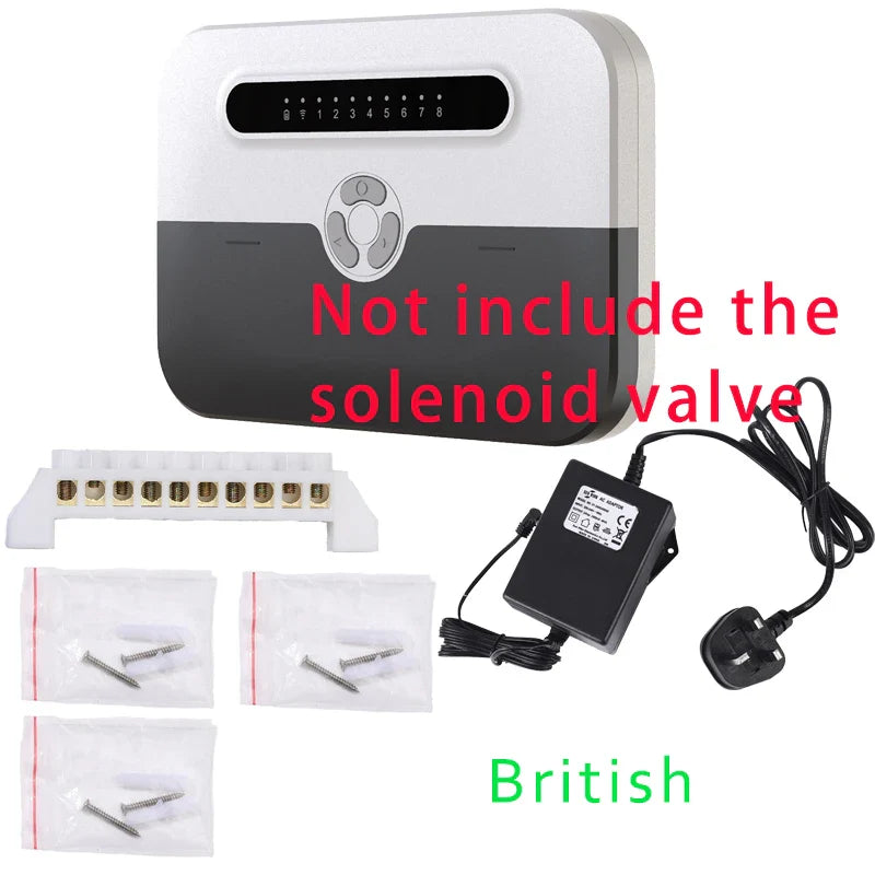 8 Station WiFi Smart Sprinkler Controller – Indoor Irrigation System, Remote Control via Phone, Alexa Compatible