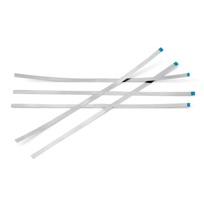 AZDENT Dental Diamond Polishing Strips – 5pc Stainless Steel Orthodontic IPR Fine & Medium Polish