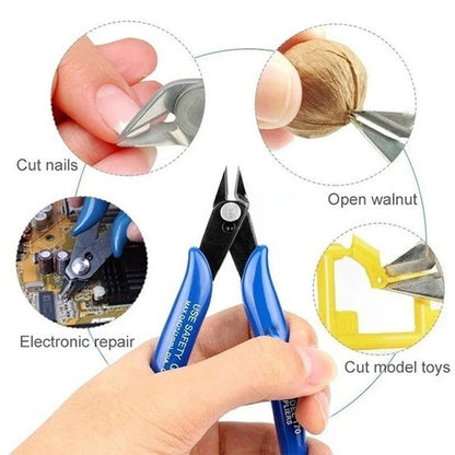 Carbon Steel Diagonal Pliers | Electrical Wire Cable Cutters | Flush Cutting Side Snips Hand Tools