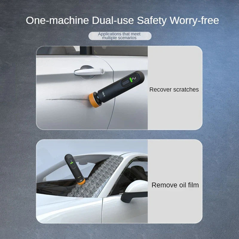 Wireless 12000RPM Car Polisher & Waxer | 3-in-1 Sanding Machine for Paint Scratch & Oil Film Removal