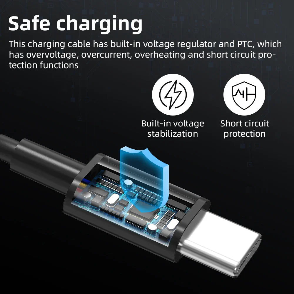 HIBLOKS Ray-Ban Meta Wayfarer Fast Charging Type-C Cable 1.2m for RW4006 RW4008 Lightweight Portable Charger
