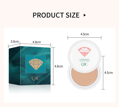 High Coverage Concealer – Anti-Dark Circle, Freckle & Long-Lasting Waterproof BB Cream Foundation for Face Makeup