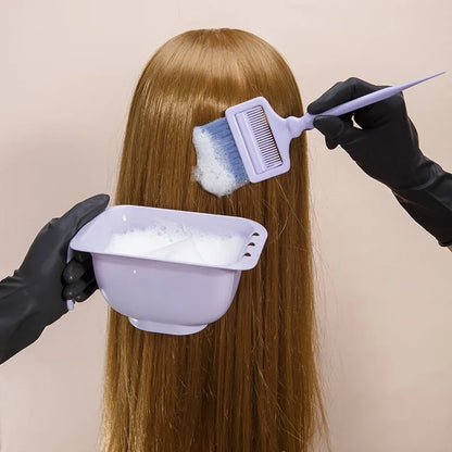 4-Piece Professional Hair Dyeing Set – Tinting Bowls with Brushes, Large Capacity Reusable DIY Hair Styling Tools