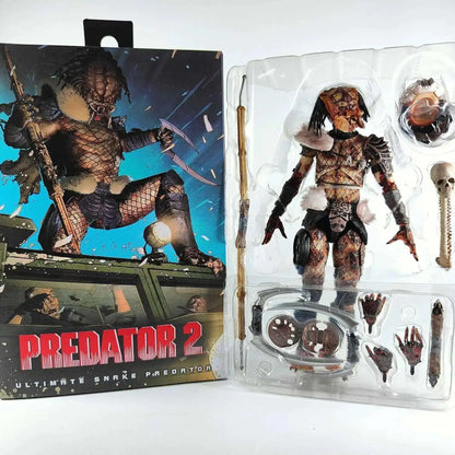 NECA Shaman Ahab Ultimate Scout Warrior Action Figure – Lost Battle Feral Jungle Hunter Predator Collector Toy