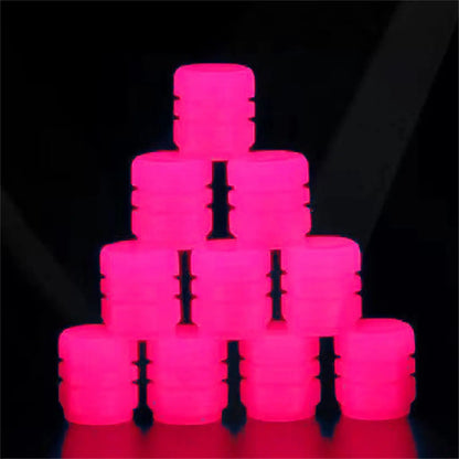 Luminous Valve Caps – Fluorescent Night Glow Tire Caps for Car, Motorcycle & Bicycle (4PCS)