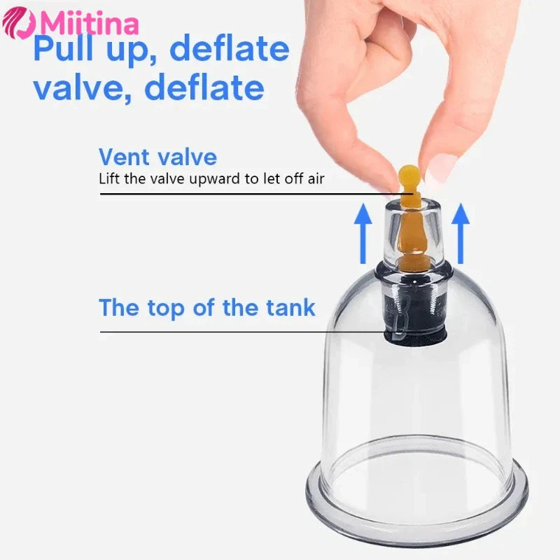 Electric Cupping Machine – Household Vacuum Cupping Set with Easy Suction Gas Tank