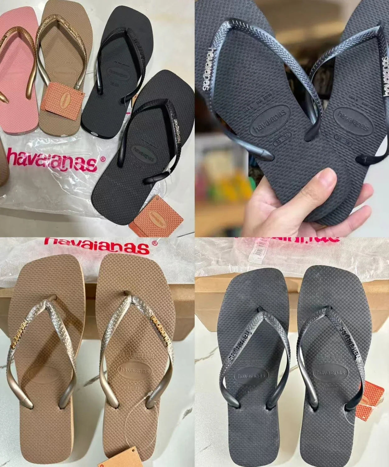 Women’s Summer Rubber Flip Flops - Anti-Slip Comfortable Clip-Toe Slippers