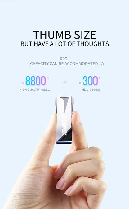 ALUNX USB 3.0 Flash Drive – 4GB to 128GB Memory Stick, Metal USB Pen Drive for Data Storage