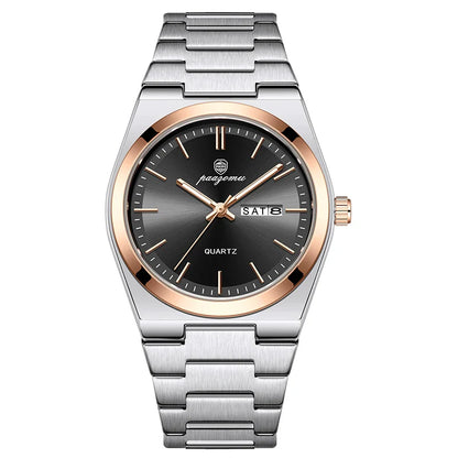 PAAZOMU Ultra Thin Minimalist Quartz Watch – Waterproof Luminous Wristwatch for Men & Women, Comfortable Everyday Style