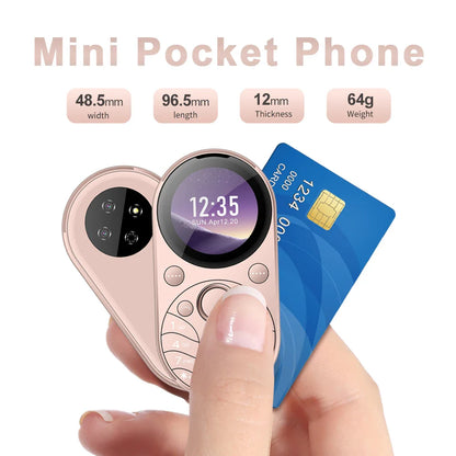 SERVO i15 Mini Oval Phone — Dual SIM GSM Mobile with 1.39" Screen, Speed Dial, Magic Voice, Blacklist, Vibration, FM Radio & Type-C