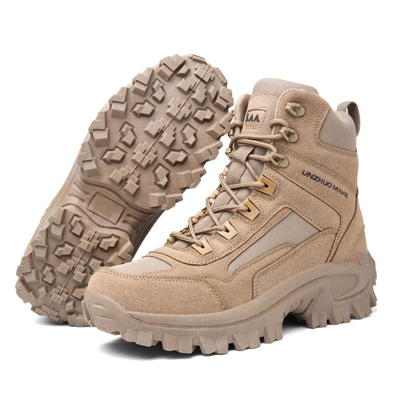Men's Outdoor Hiking Boots - Desert Tactical Military Boots, Special Forces Anti-Slip & Warm Work Boots