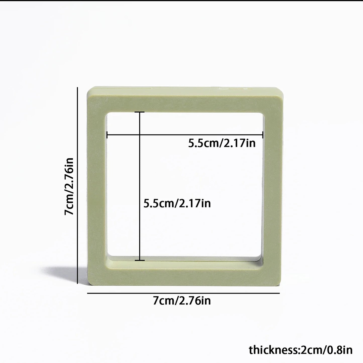 Black 3D Floating Display Case – Free-Standing Jewelry Storage for Rings, Earrings, Necklaces