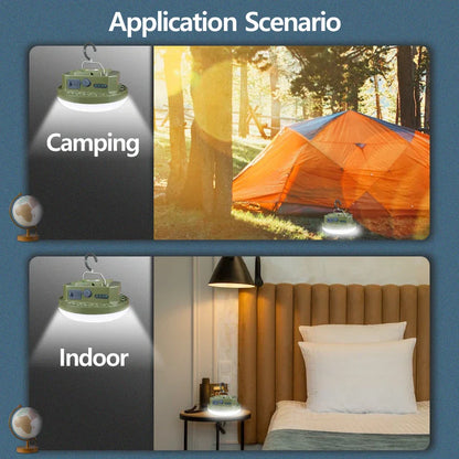 MOSLIGHTING 9900mAh Rechargeable Camping Lantern — Powerful LED Flashlight with Magnet, Portable Tent & Work Light