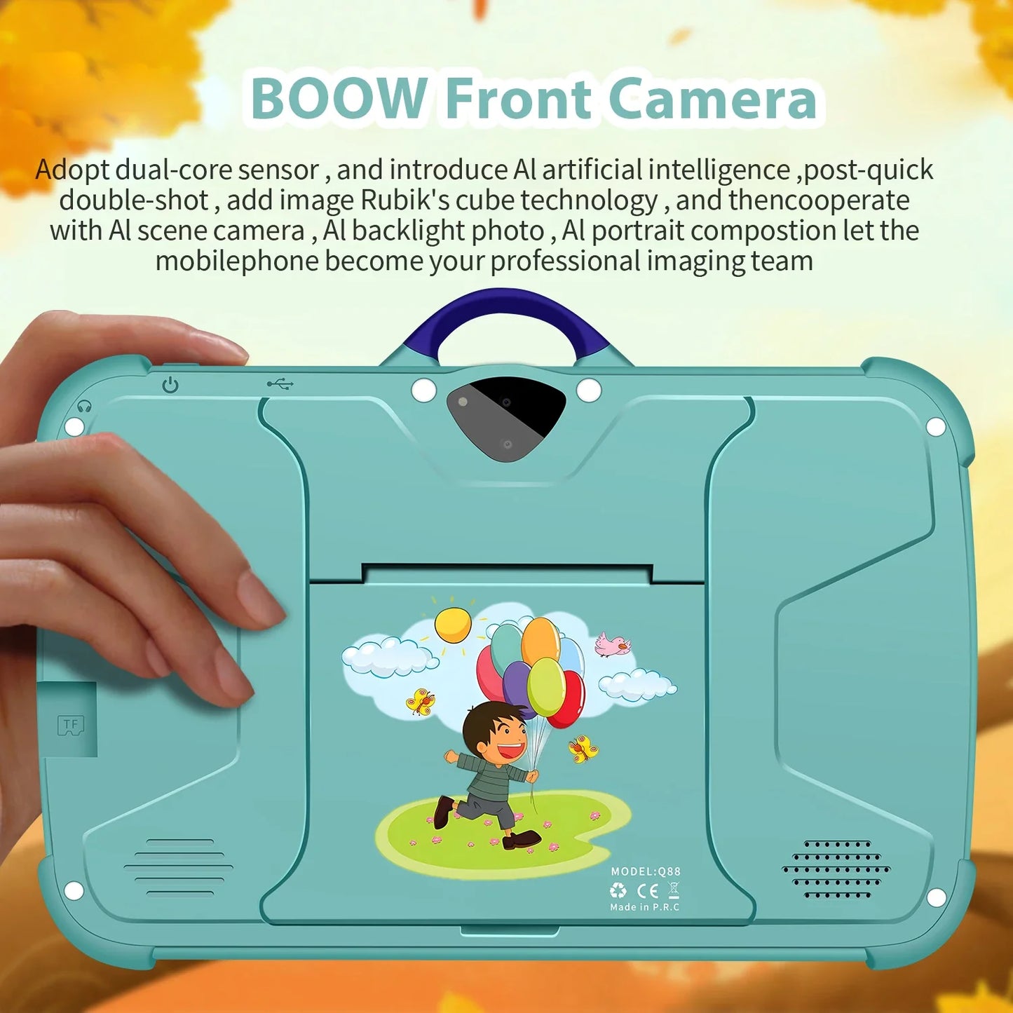 7-Inch Kids Tablet PC – Android 13, Quad-Core, 4GB RAM & 64GB ROM, Educational Learning Tablet for Children