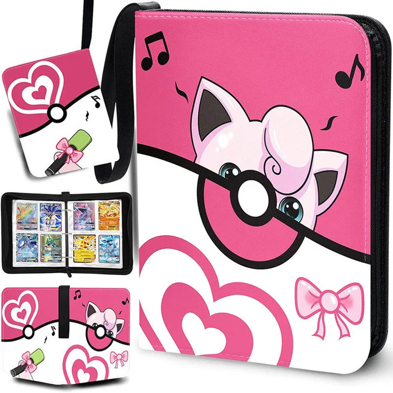 NEW Pokémon Card Album — 400pcs Binder Zipper PU Leather Storage Book for Anime Card Game Collection
