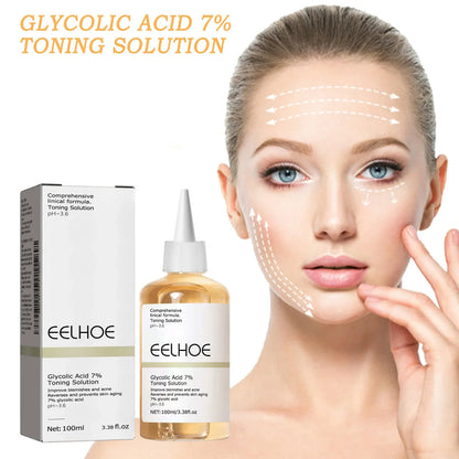 100ML Glycolic Acid Toner – Ordinary Acne Remover, Lifting & Firming, Wrinkle Reduction, Glowing Facial Skincare Gift