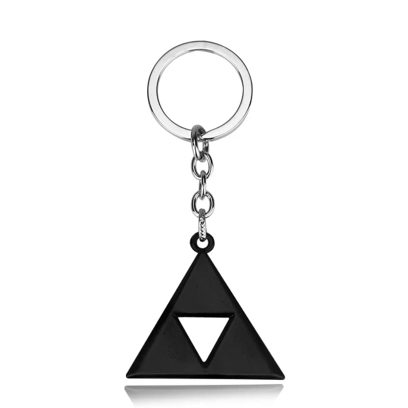 Zelda Shield Keychain – Enamel Metal Symbol Pendant Keyring for Men & Fans Gift