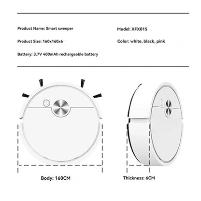 Smart Mini Vacuum Cleaning Robot with Mopping, Suction, and Sweeping Function, Fully Automatic Home Cleaning Robot