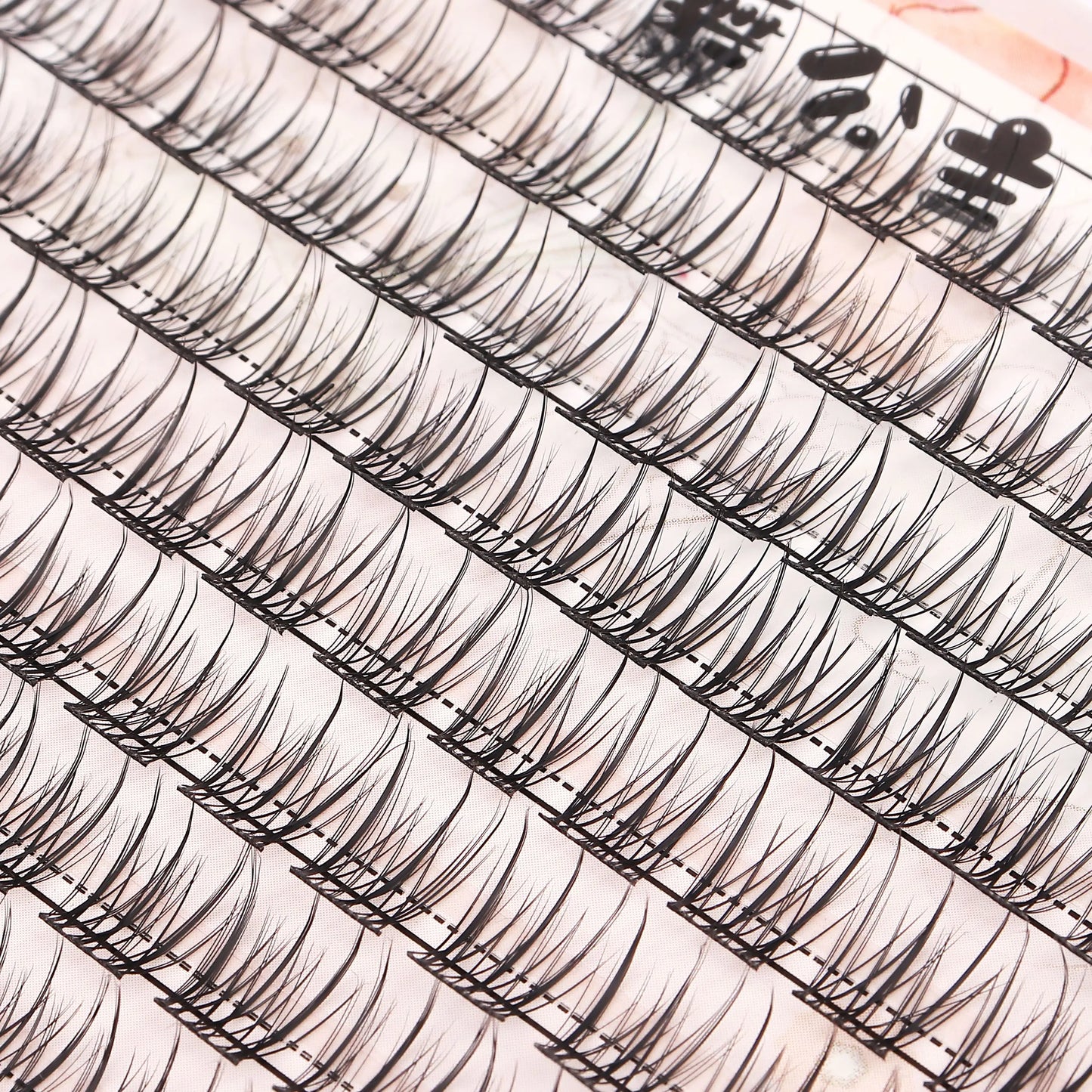 Individual Lash Extensions Kit – DIY Cluster Eyelash Book, False Lashes for Home Makeup