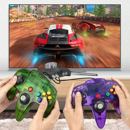 2PCS Wired Gamepad for N64 – Classic Retro Joystick Controllers for Nintendo 64 Gaming Accessories