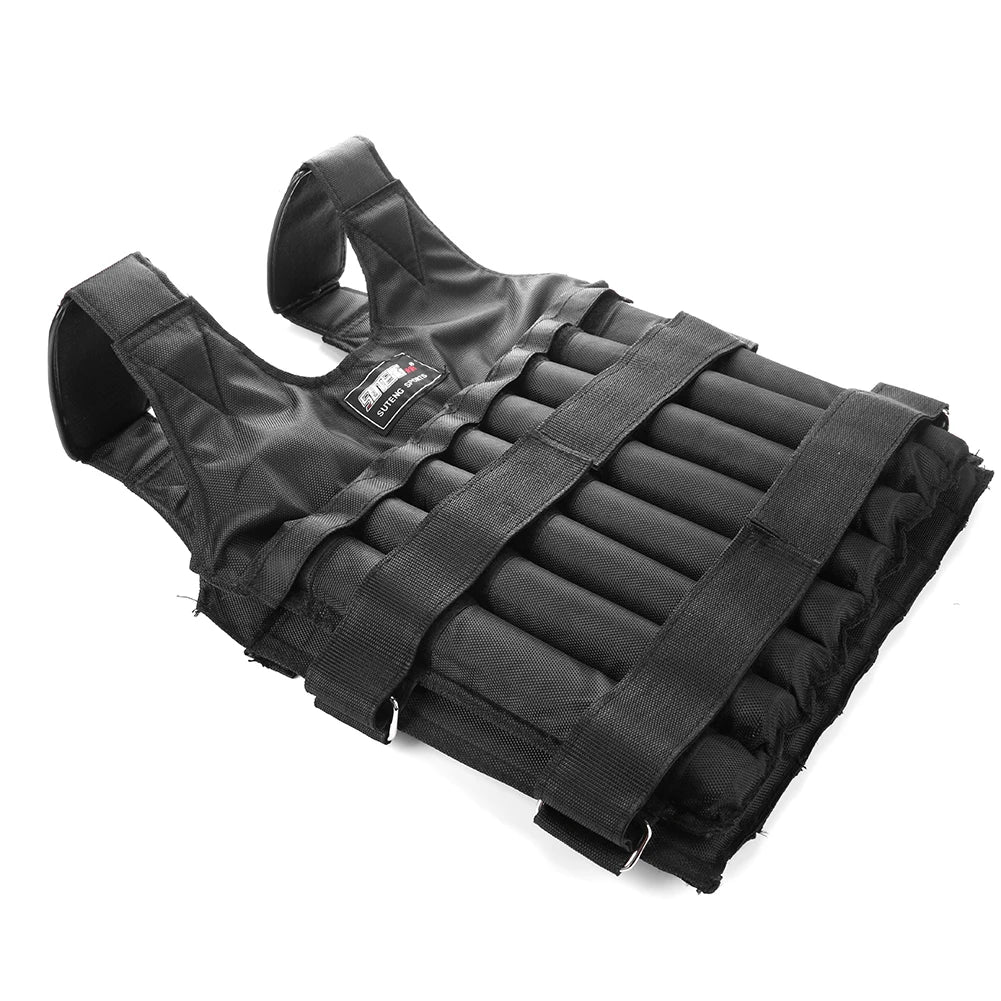 Adjustable Weight Training Vest — 3/15/35kg Fitness Running Jacket for Workout & Jogging