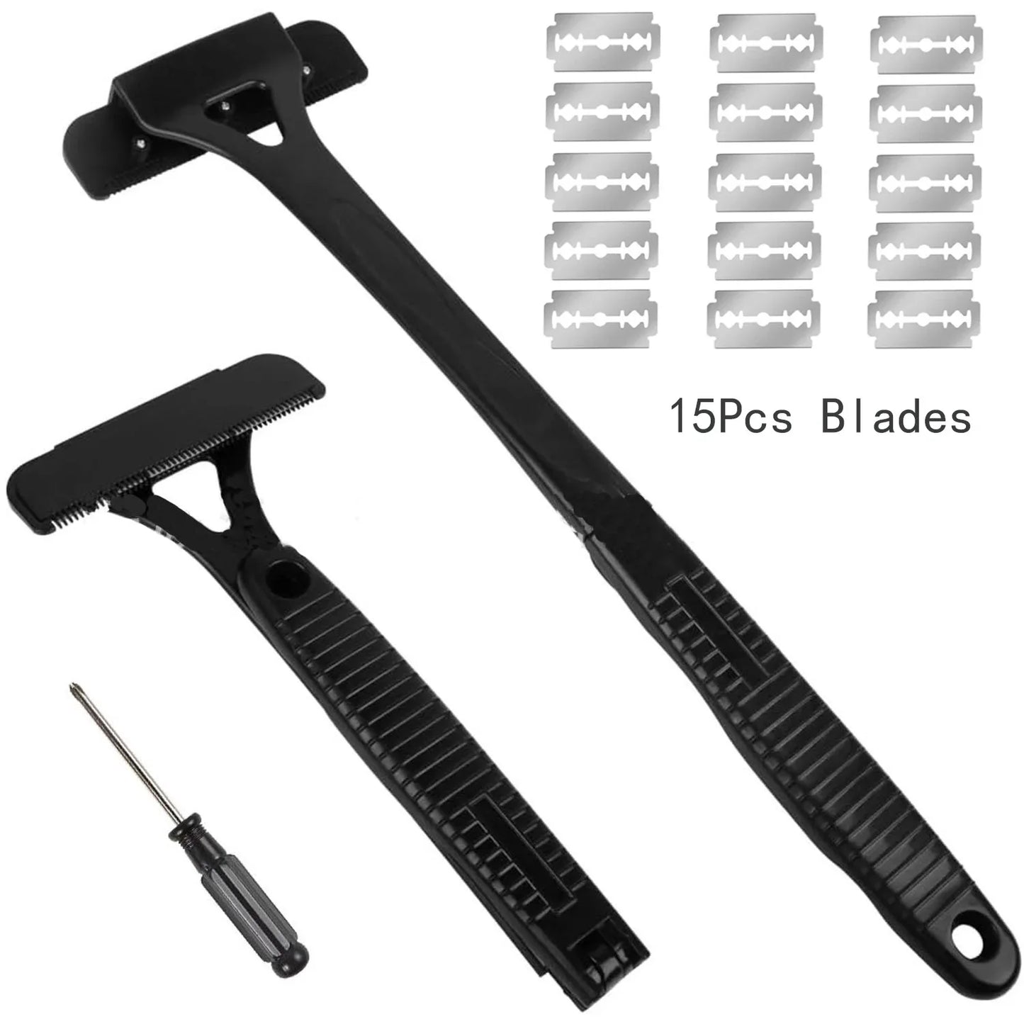 Men’s Back Shaver Razor – Safety Long Handle Foldable Hair Trimmer for Body, Legs & Back Hair Removal