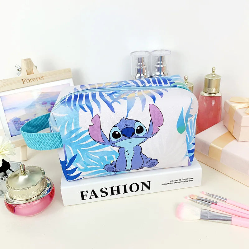 Anime Stitch Fully Printed Flap Pencil Case – Cartoon Stationery Bag for Primary & Secondary Students
