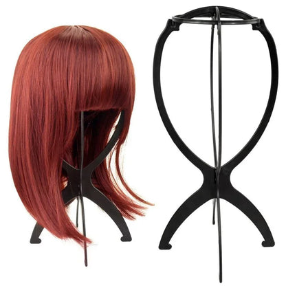 10Pcs Wig Stand Set - Portable Plastic Wig Cap Holder for Home, Salon & Travel Use