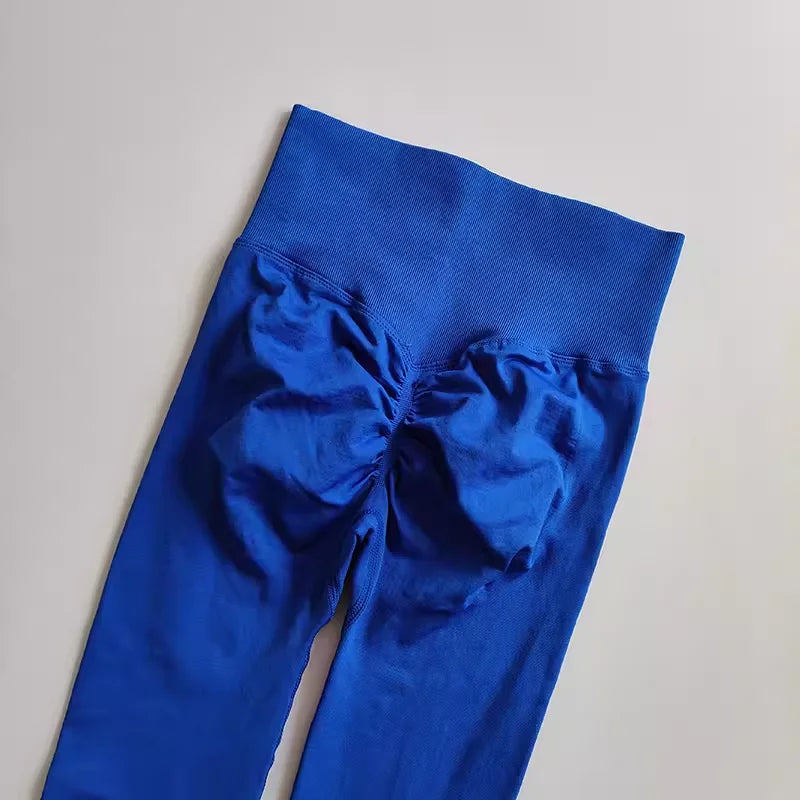 High Waist Women’s Yoga Leggings – Seamless Push-Up Fitness, Running & Gym Pants with Hip Lift and High Elasticity