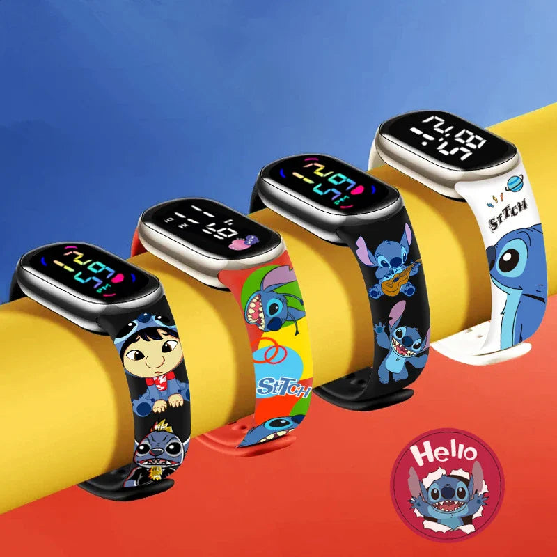 Stitch Children’s Watch - Girls’ Waterproof Sport Touch Screen Watch, Digital Clock Bracelet - Ideal Gift for Women