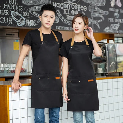 Waterproof Halter Apron – Unisex Kitchen Apron for Men & Women, Salon, Barbecue, Cleaning, Nail, and Roast Mandiles