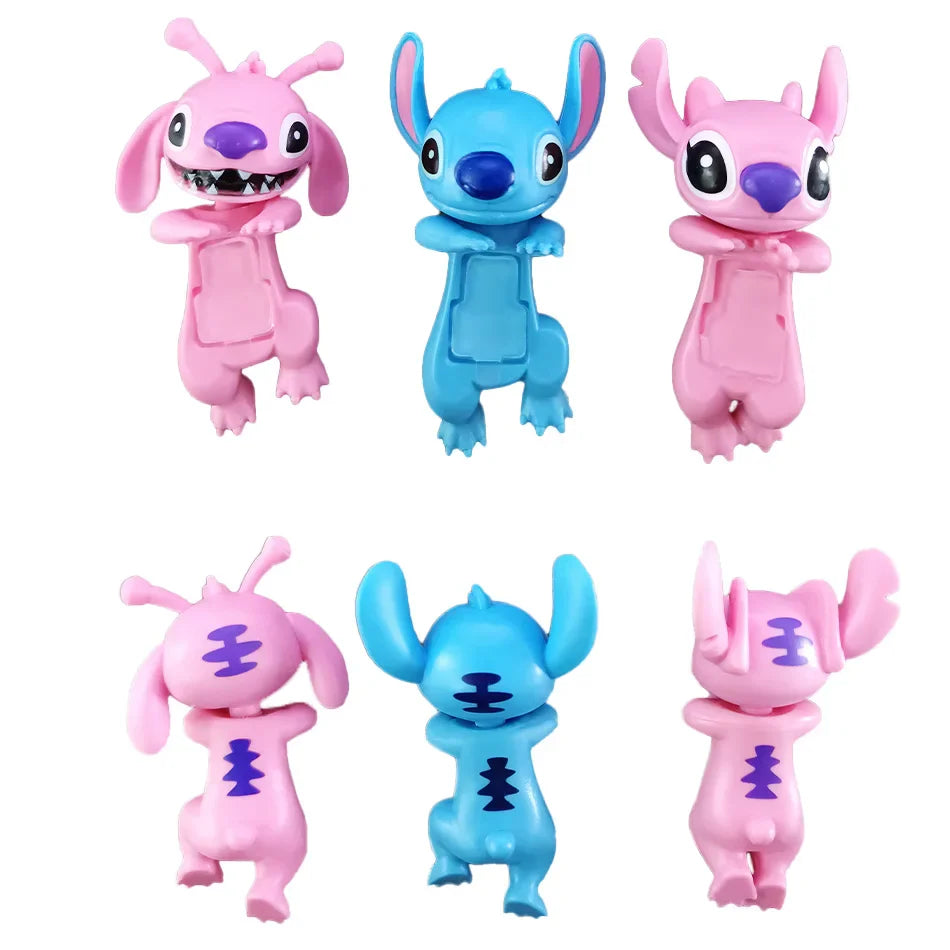 Stitch Lie Prone Series Toy Box — Cute Car Phone Decoration & Sonni Angel Gift for Kids' Birthday