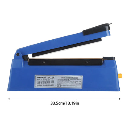 Electric Heat Sealer Machine — Hand Press Vacuum Impulse Sealer for Food, Plastic Bags, Balloons & Packaging