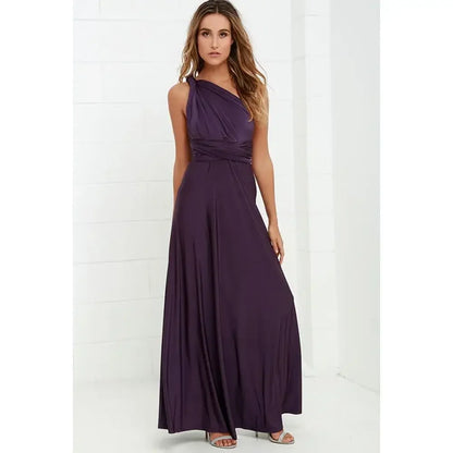 Women’s Summer Sexy V-Neck Maxi Dress – Multi-Wear Strappy Long Party Dress