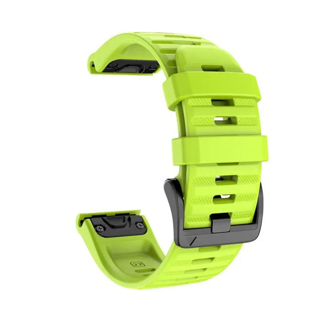 QuickFit Silicone Watch Strap 26mm 22mm for Garmin Fenix 7X 7 Pro 6X 6 5X 5 Plus 8 – Durable Replacement Sport Watchband