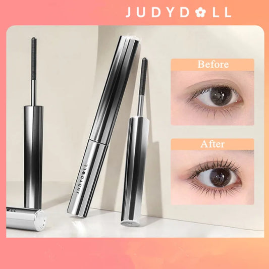 Judydoll Waterproof Silk Fiber Mascara – Black Long Curling Lash Extensions for Sexy Eyes Makeup