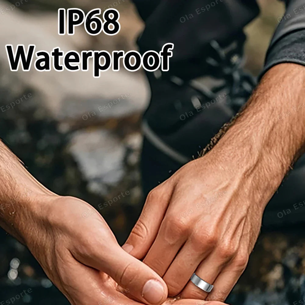 2026 Smart Ring Health Tracker – Heart Rate, Blood Pressure, Sleep & Motion Monitoring IP68 Waterproof Fitness Ring for Men & Women, Holiday Gift Wearable