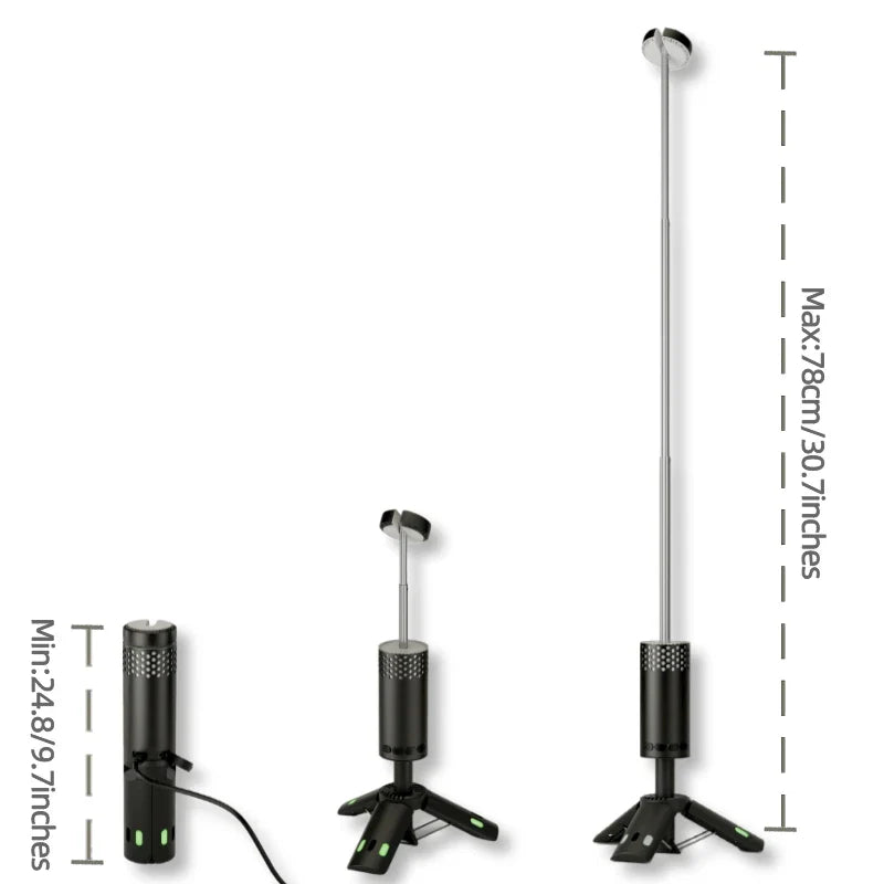 8000mAh Rechargeable Telescopic Camping Lantern: Dimmable Night Light with Magnetic Base for Outdoor Adventures & Emergencies