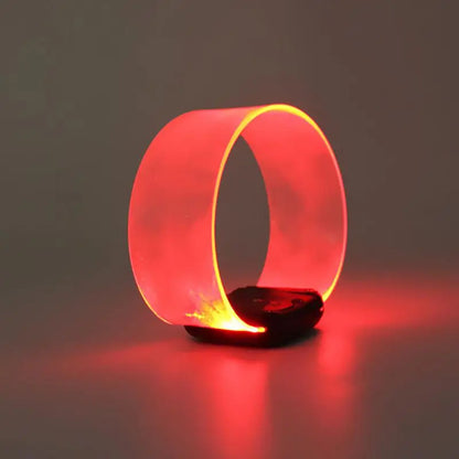 Silicone Sound Controlled LED Light Bracelet - Light-Emitting Bracelet for Entertainment Parties, Wristband with Halloween Theme